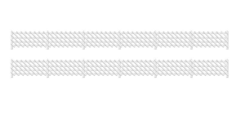 Peco OO 426 LMS Station Fencing White