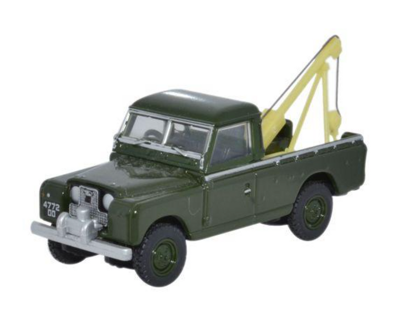 Oxford Diecast OO Land Rover Series II Tow Truck Bronze Green - 76LAN2009