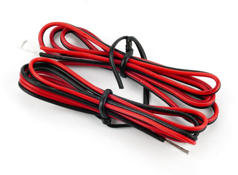Gaugemaster Red & Black Twinned Wire 50cm x 2 - GM08RB