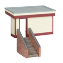 Bachmann OO Wooden Halt and Steps - 44-0167