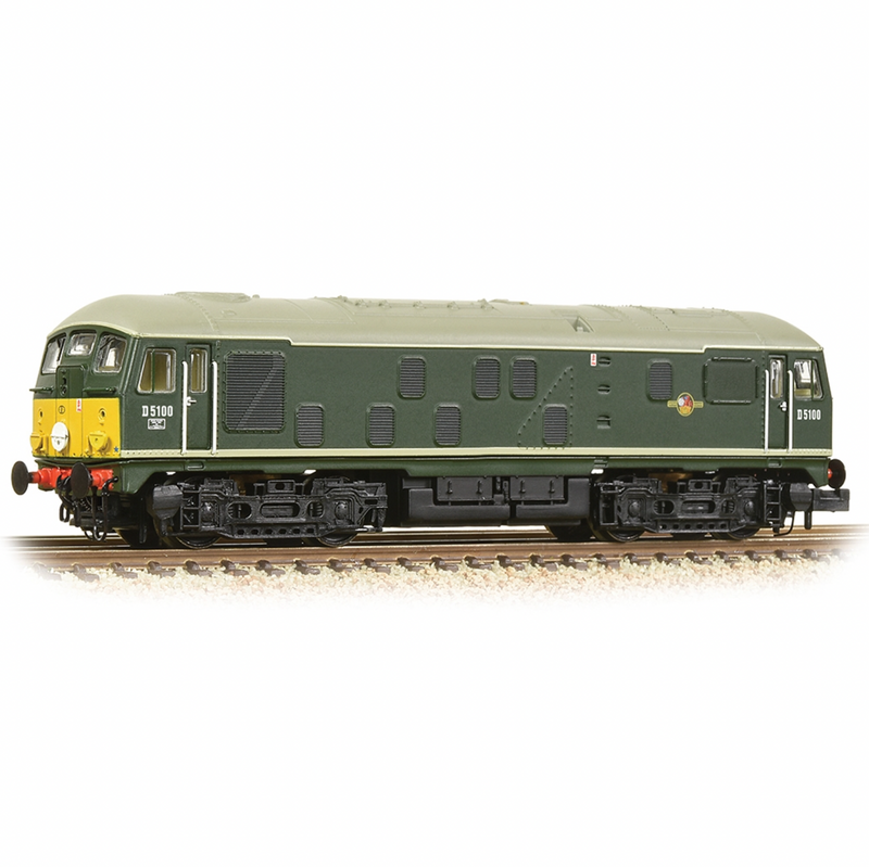 Graham Farish Class 24/1 D5100 BR Green Small Yellow Panels - 372-981